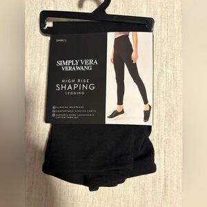 Simply Vera Vera Wang Black High-Rise Leggings